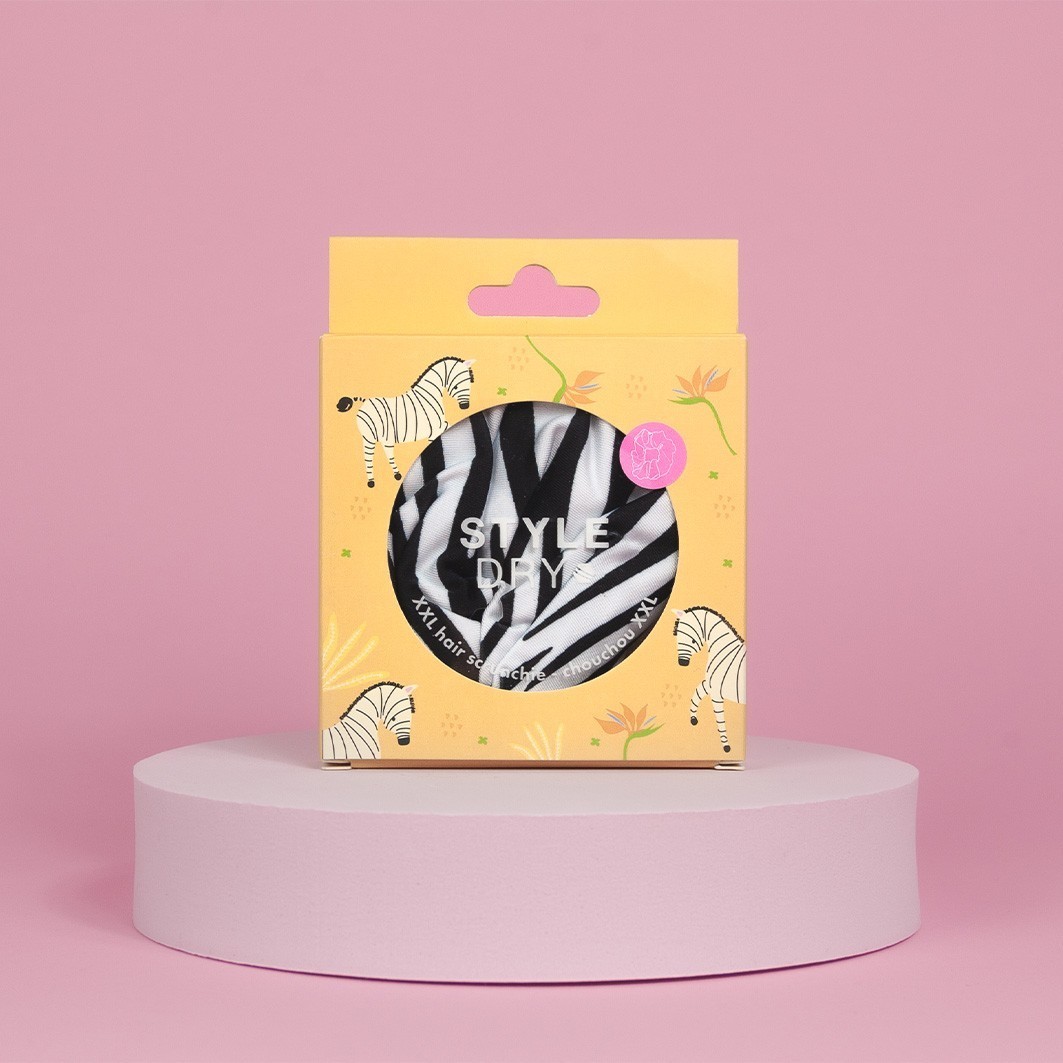 Styledry XXL gumica za lase – zebrasti vzorec – 1 kos