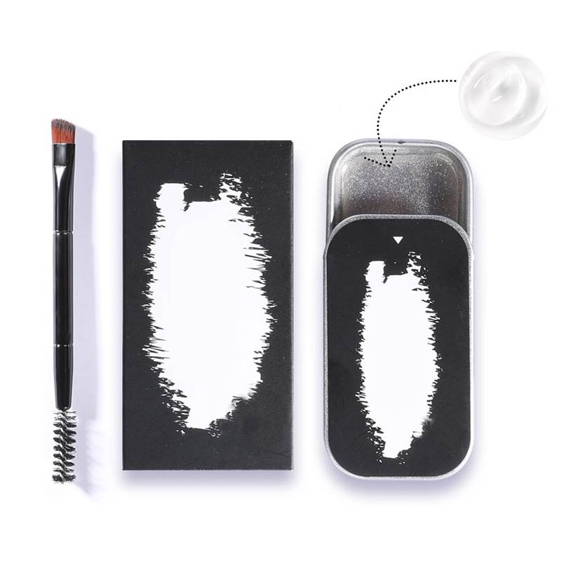 Gel à sourcils, cire à sourcils waterproof longue tenue, savon pour sourcils fournis et effet liftant, gel coiffant avec pinceaux, outil de maquillage