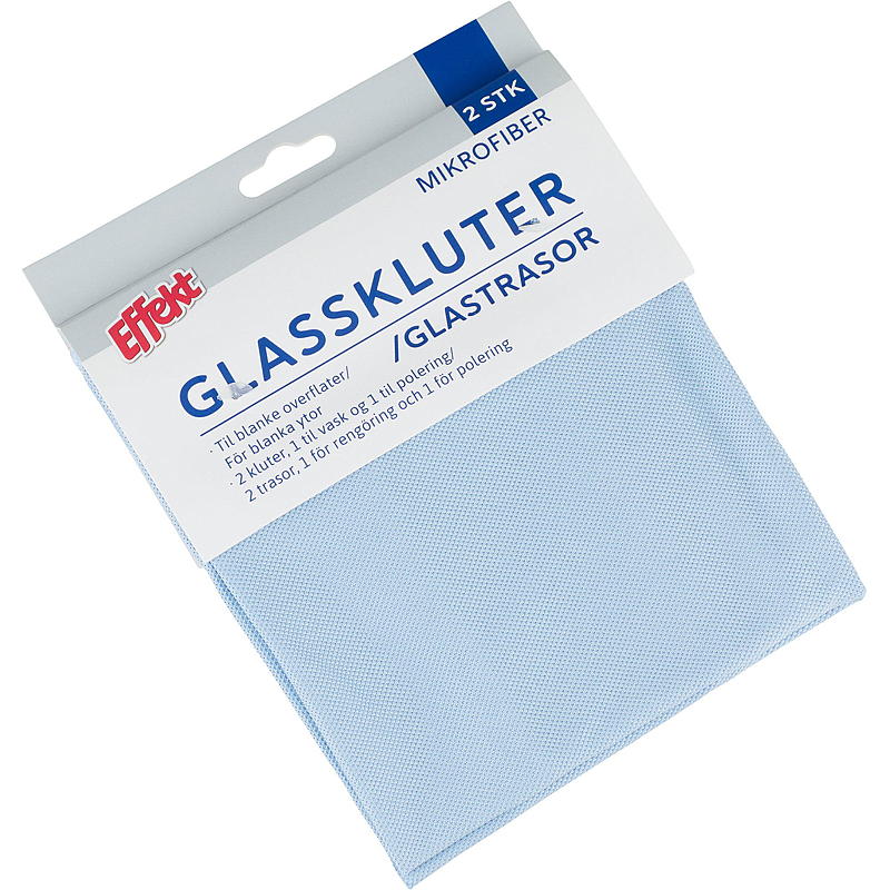 Paño de microfibra Effect Glass, paquete de 2.