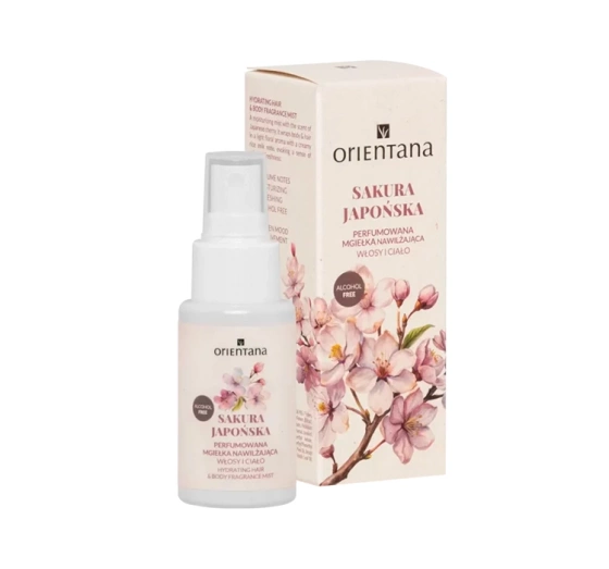 Orientana perfumowana mgiełka do ciała i włosów Sakura Japońska 50 ml
