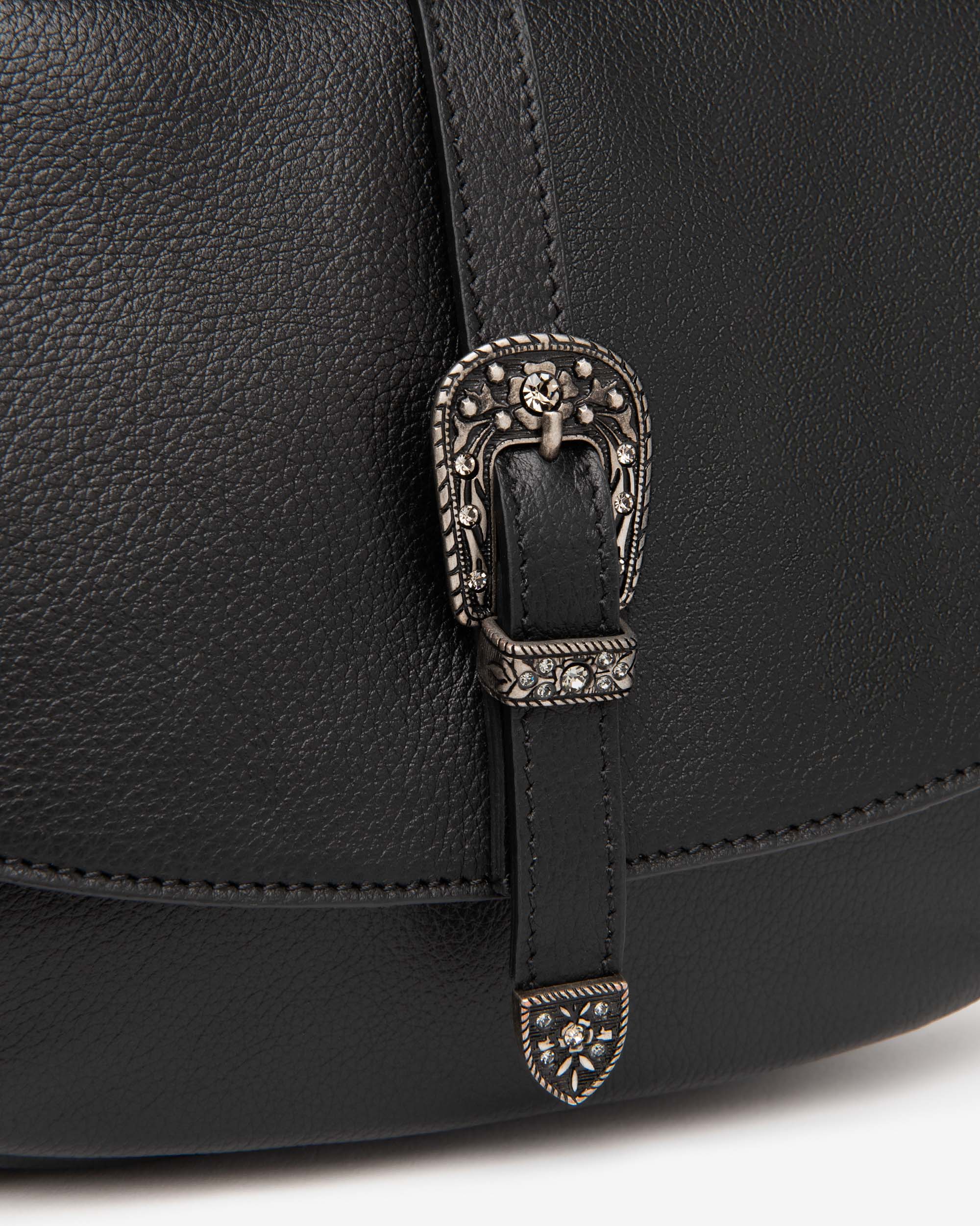  Damen-Schultertasche aus Leder