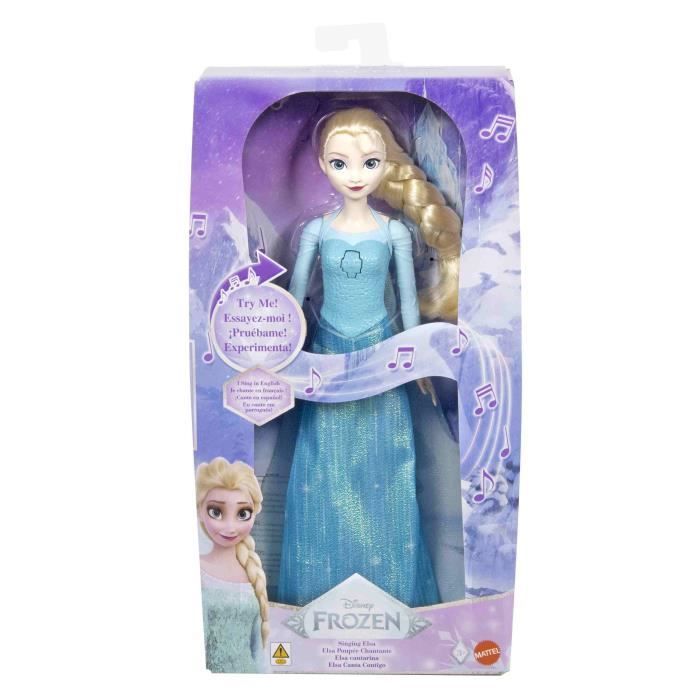 Disney Frozen Elsa Singing Doll - Song in 4 Languages - Ages 3+ - JDX48