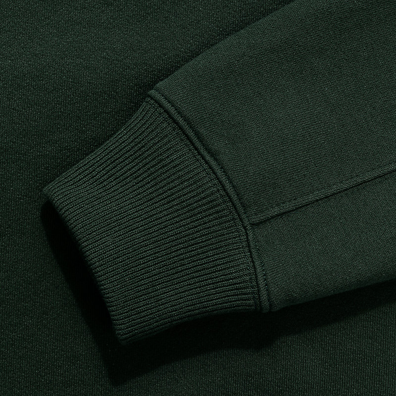 Herren-Sweatshirt mit Rundhalsausschnitt, hergestellt in den USA, Kernfarbe: Mitternachtsgrün