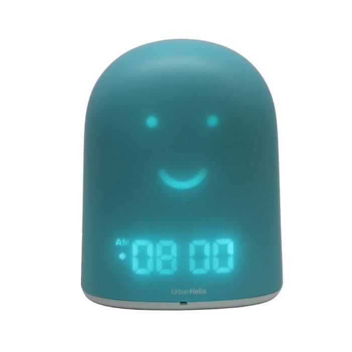 Réveil enfant REMI - Babyphone, veilleuse, berceuse, suivi du sommeil - Bleu