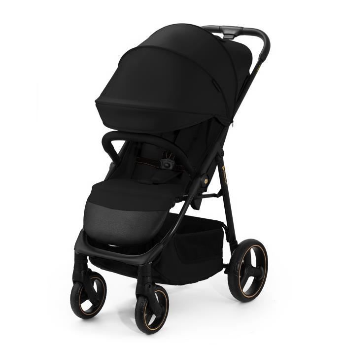 Kinderkraft TRIG 3 ONYX svart barnvagn, hopfällbar, enhandsmanövrering