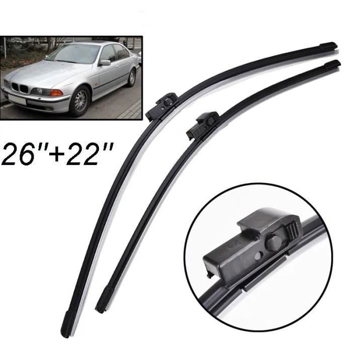 Set of 2 front wiper blades for BMW 5 Series E39 525i 528i 530i 540i M5 E39 1995 1996 1997 1998 1999 2000 2001 2002 2003