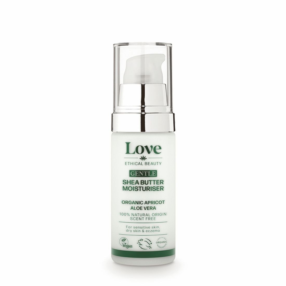 „Love Ethical Beauty“ veido kremas su švelniu taukmedžio sviestu – 30 ml