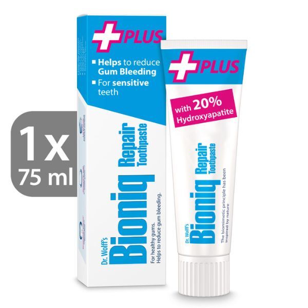 Dr. Wolff's Bioniq Repair Plus Zahnpasta, fluoridfrei, 75 ml