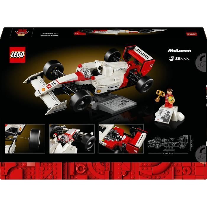 LEGO Icons 10330 McLaren MP4/4 og Ayrton Senna, modellbilsett for voksne