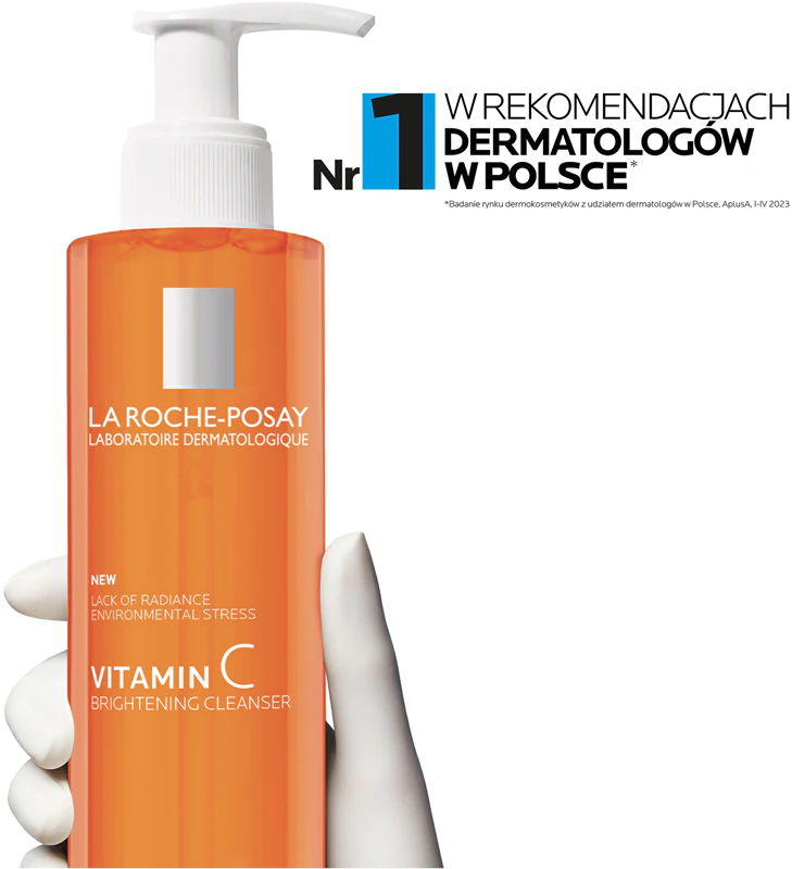 Gel de Limpeza Espumante com Vitamina C Pura La Roche-Posay com Efeito Iluminador
