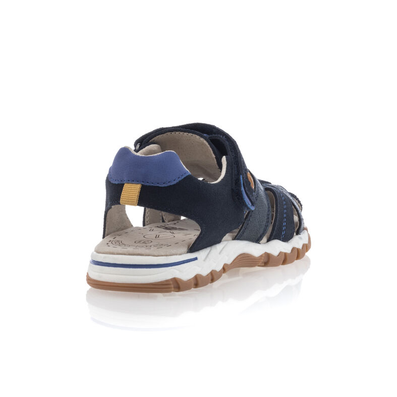 Blaue Jungen-Sandalen / Zehenfreie Schuhe