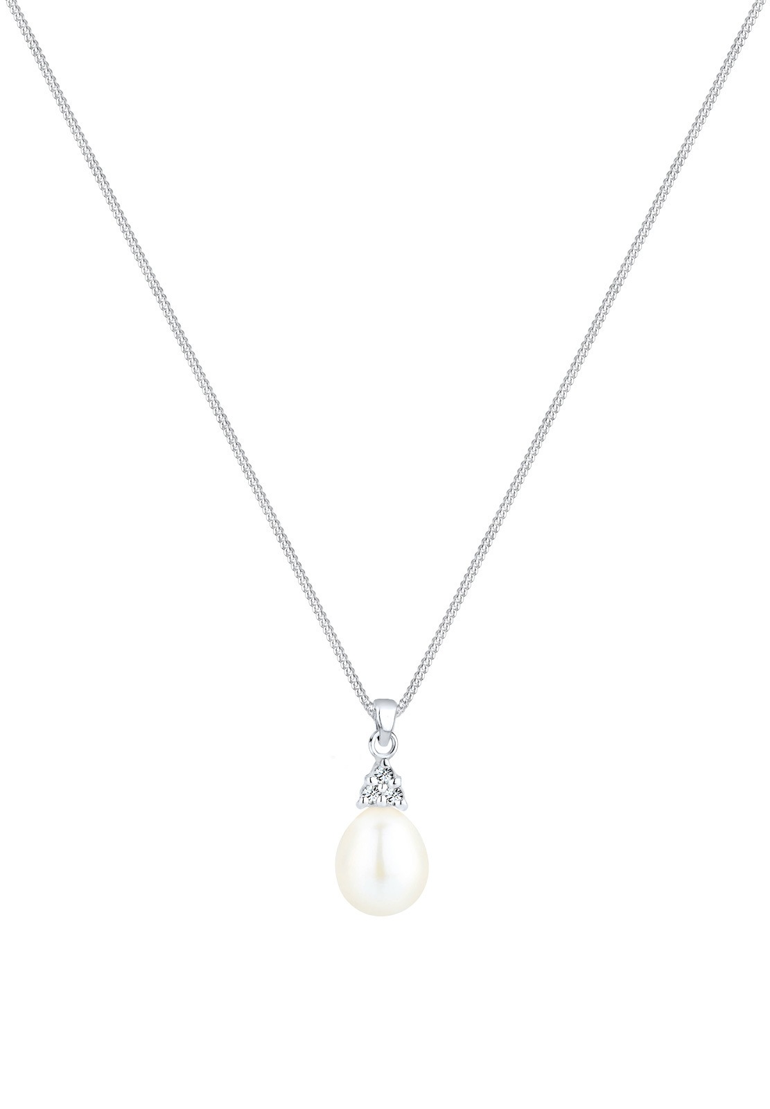 Elli PERLU  Perle de Culture d'Eau Douce Cristal Femme (925/1000) Argent