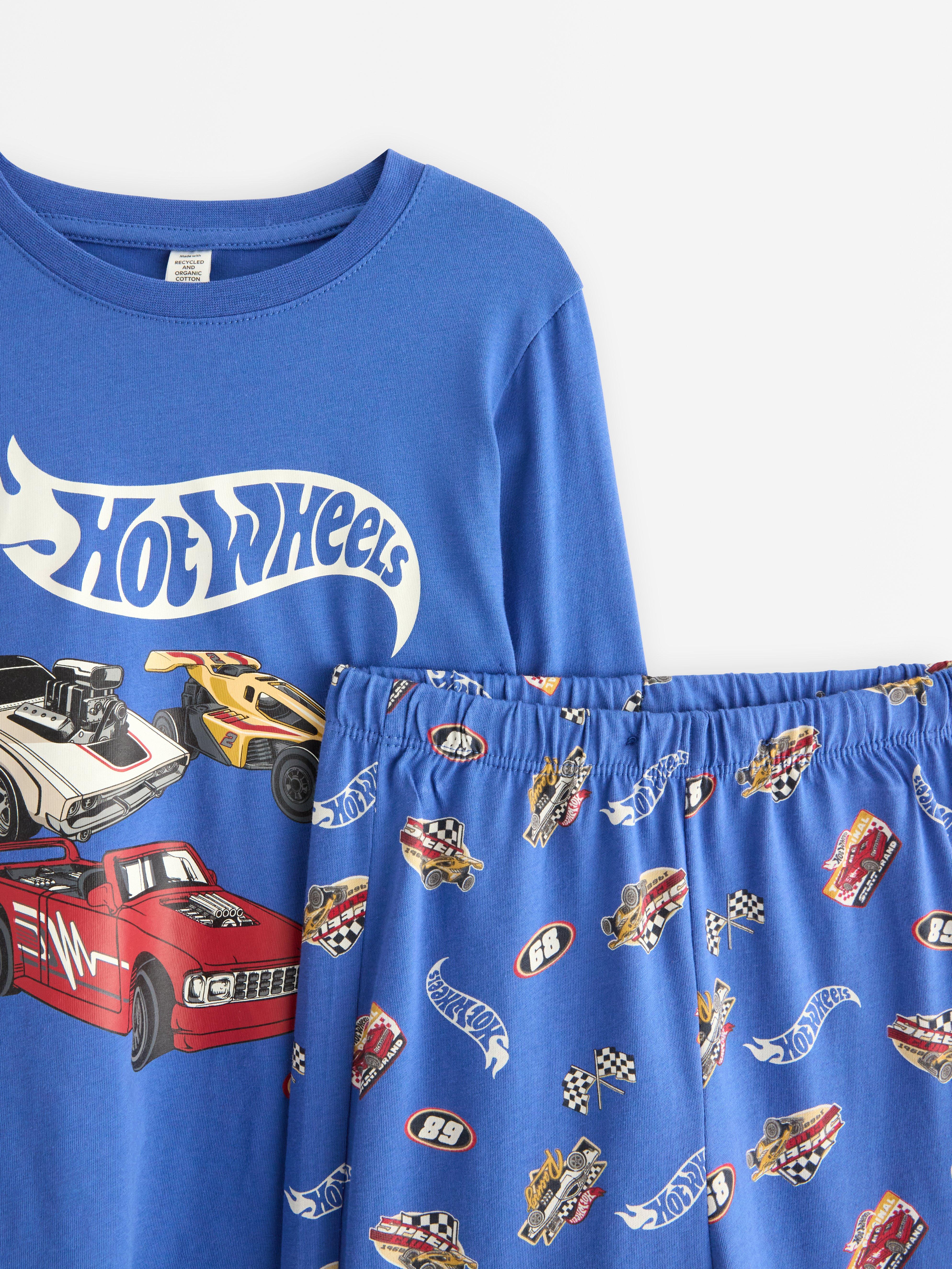 Pyžamová sada Hot Wheels modrá