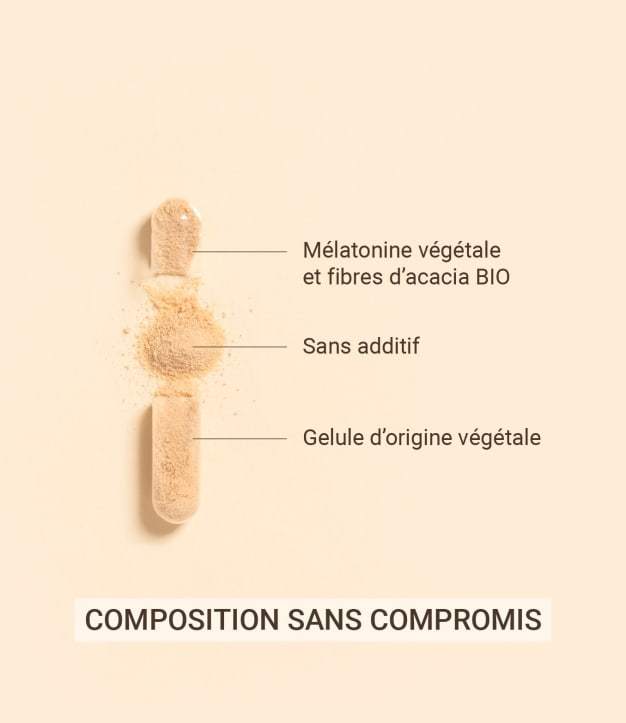 Melatonina naturale di origine vegetale - 60 capsule - Integratore alimentare