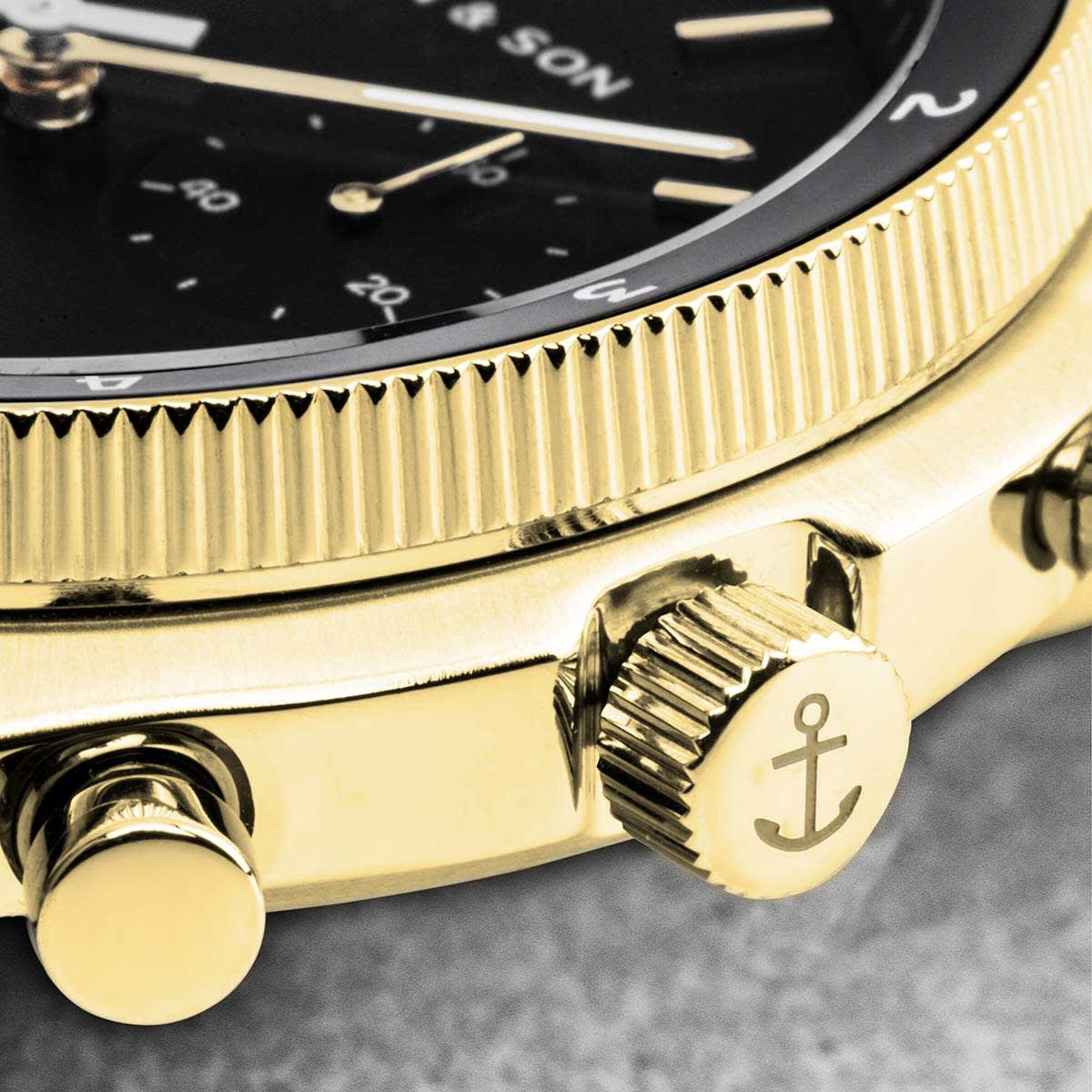 Acier noir Rise Gold
