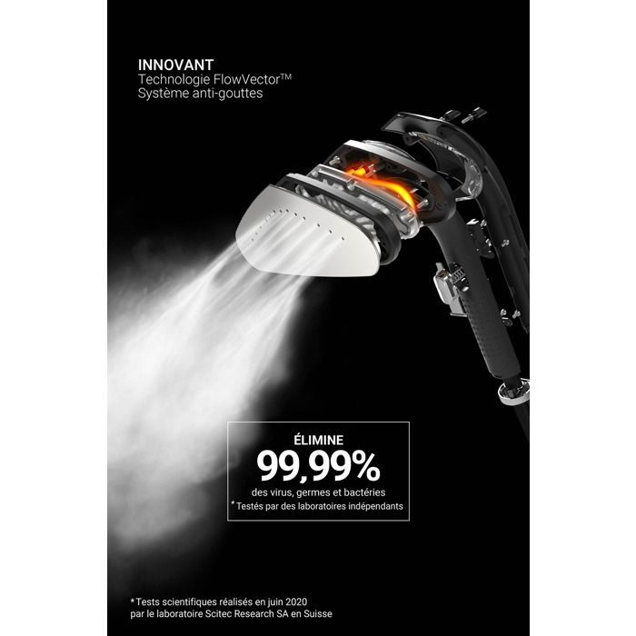 SteamOne Steamcube 2900 W verticale stoomreiniger zwart
