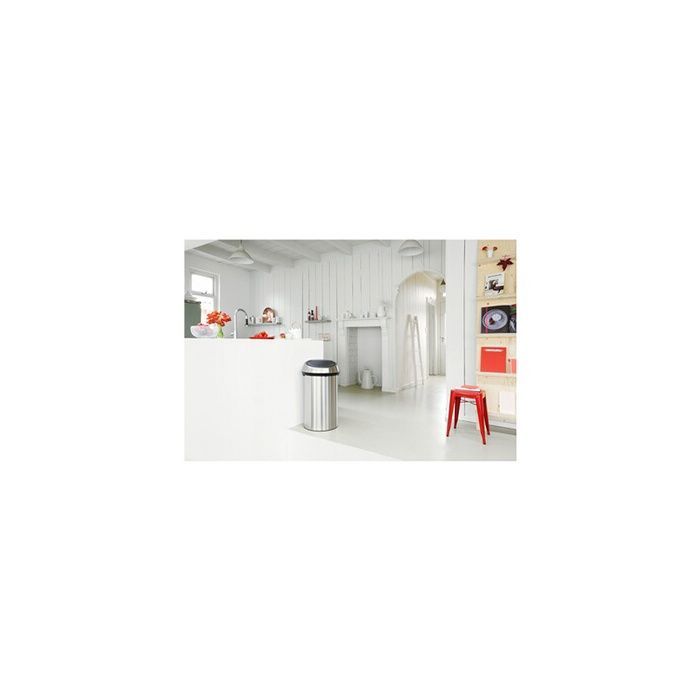 Cubo de basura táctil BRABANTIA - 60L - Acero mate
