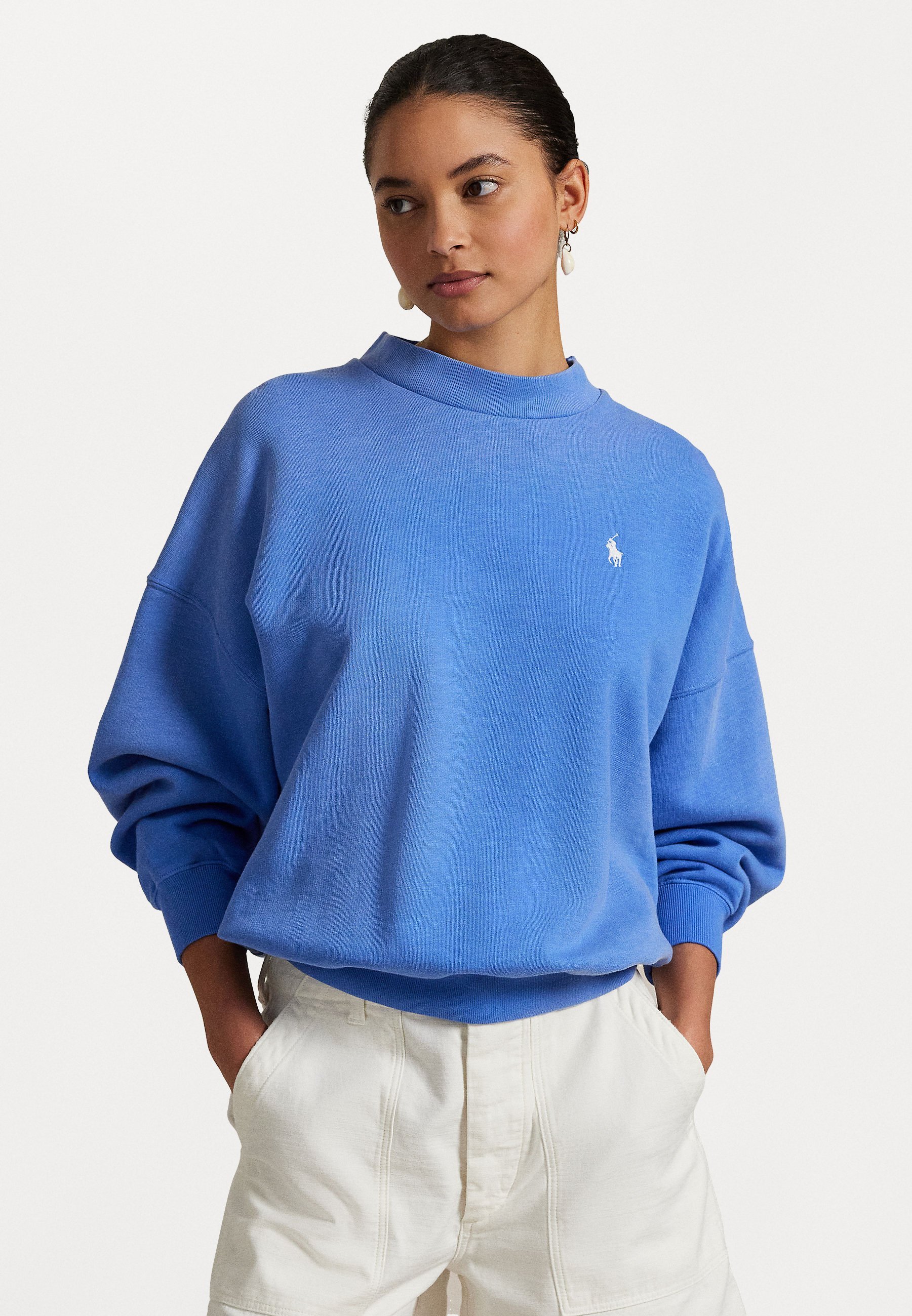 Polo Ralph Lauren VINTAGE FLEECE GEBREIDE SWEATSHIRT - Sweatshirt - zomerblauw