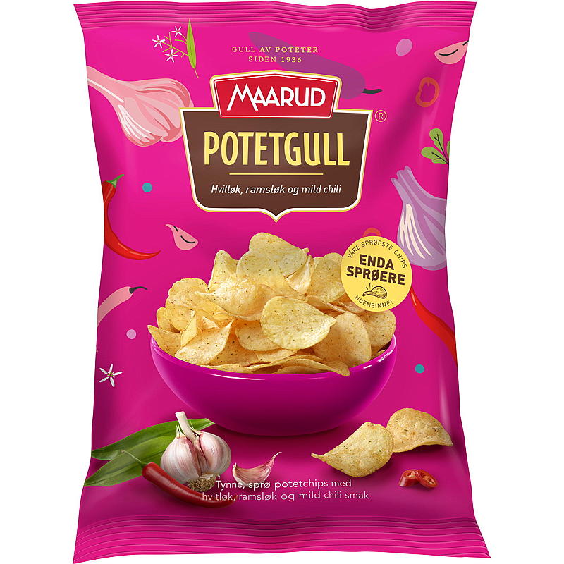 Maarud Potegull 200 g vitlök, ramslök & mild chili