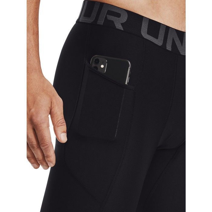 Compression leggings - Under Armour - HG Armour - Black - Breathable - Fitness