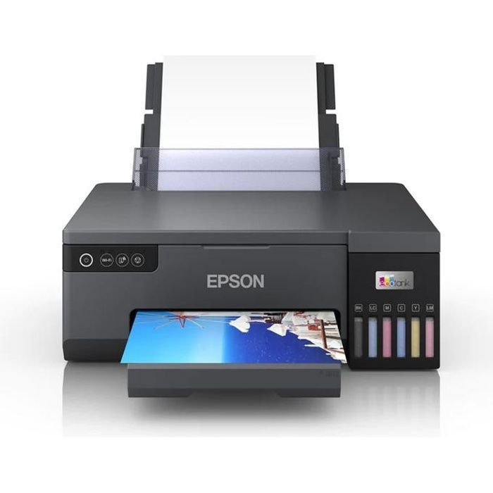 Photo Printer - Epson - EcoTank L8050 - 22 pages/min - Wi-Fi Direct - 6 Ink Tanks