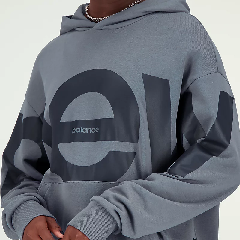 Bluse med kapsel unisex NB Athletics Out of Bounds - ARCTIC GREY