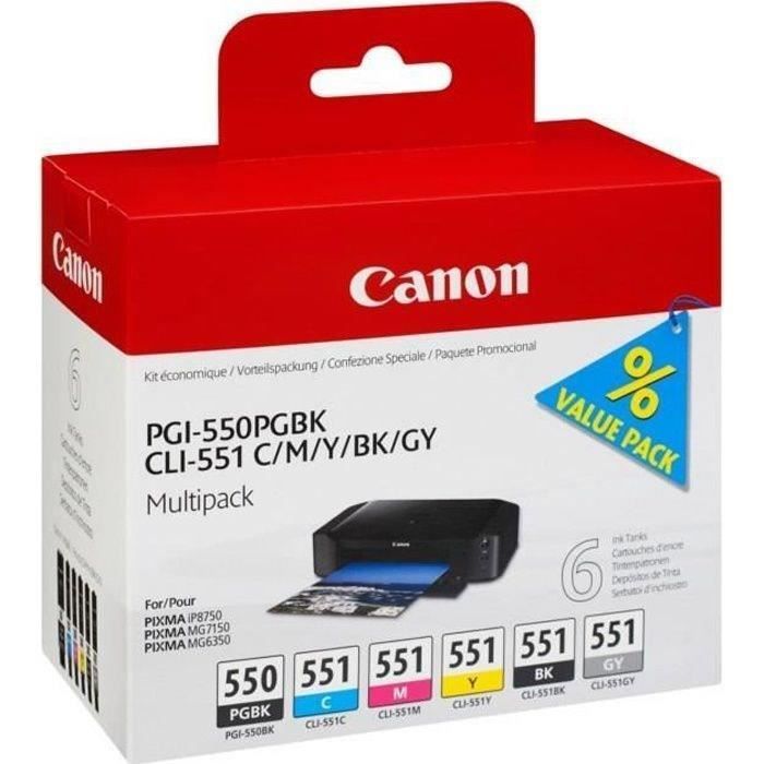 Printer - CANON PIXMA iX6850 - Office and photo inkjet - 5 individual ink tanks - Color - WIFI - Black