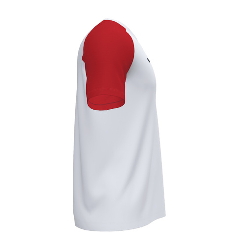 Joma Academy IV Kurzarm-T-Shirt Weiß Rot