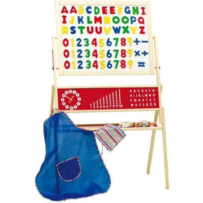 Tableau Enfant à Double Face Magnétique et Craie - ROBA - 7019 ZU - Apprendre à Lire et à Ecrire