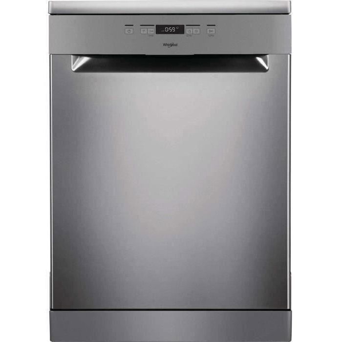 Lave-vaisselle pose libre WHIRLPOOL OWFC3C26X - 14 couverts - Induction - L60cm - 46dB - Inox/silver