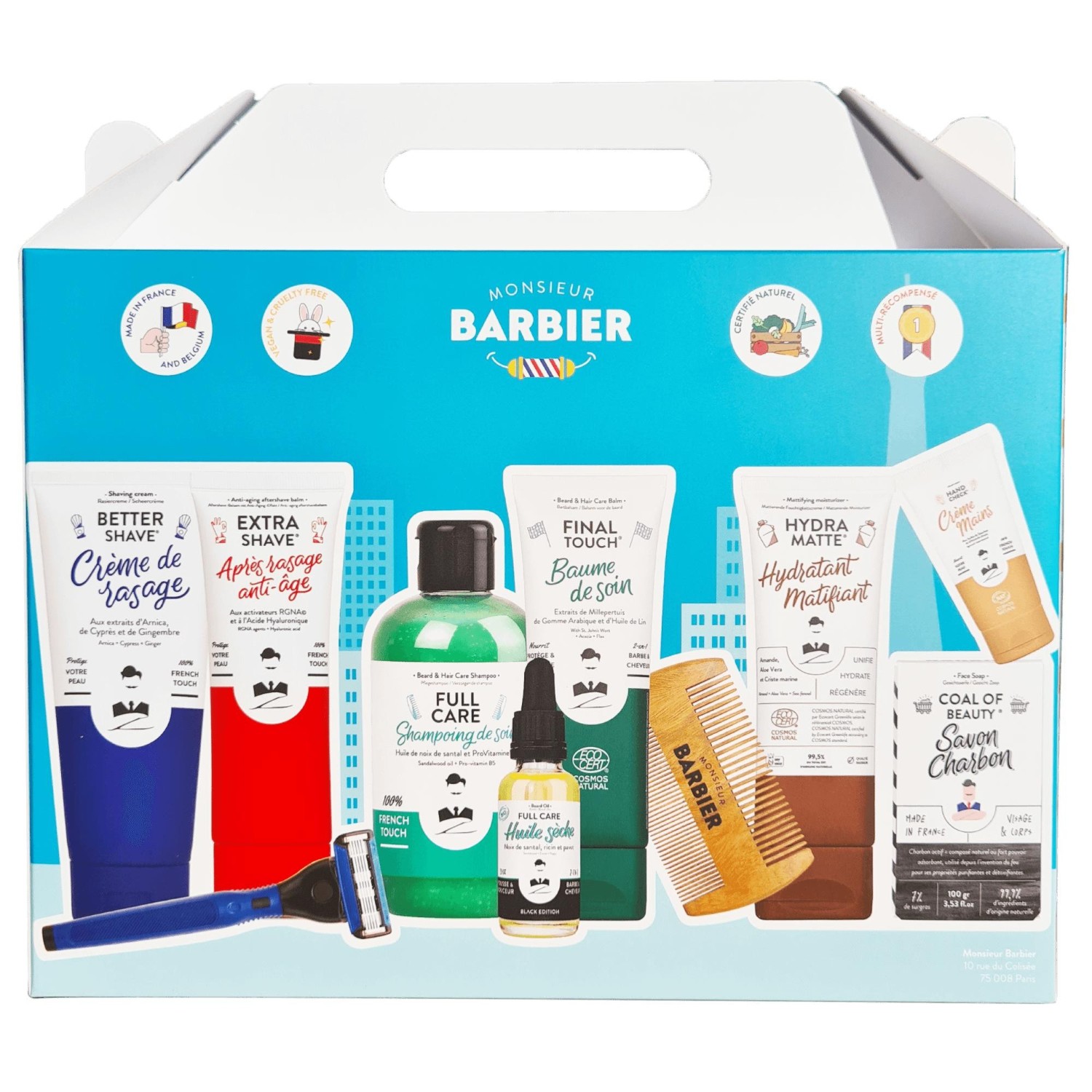 Monsieur Barbier Coffret grooming - THE BARBERSHOP COLLECTION BOX