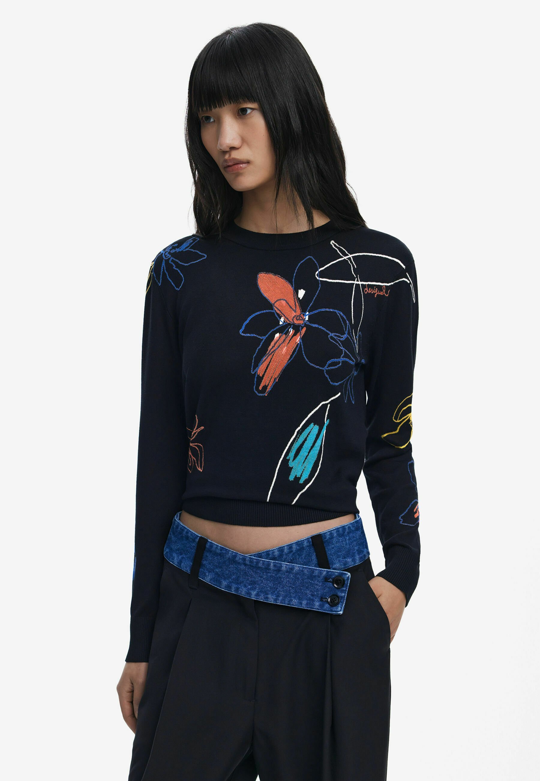 Desigual COMBINED - Pantalon - noir