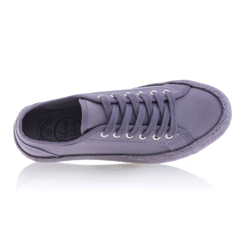 Espadrile de damă cu talpă din frânghie - Mov