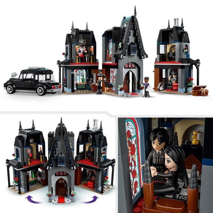 LEGO Mercredi 76786 Exclu Cdiscount  Le Manoir de Morticia - Jeu de Construction dès 10 ans - Mini-Poupées