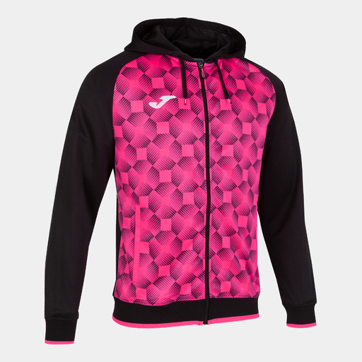 Veste à capuche Joma Supernova III, noir/rose fluo