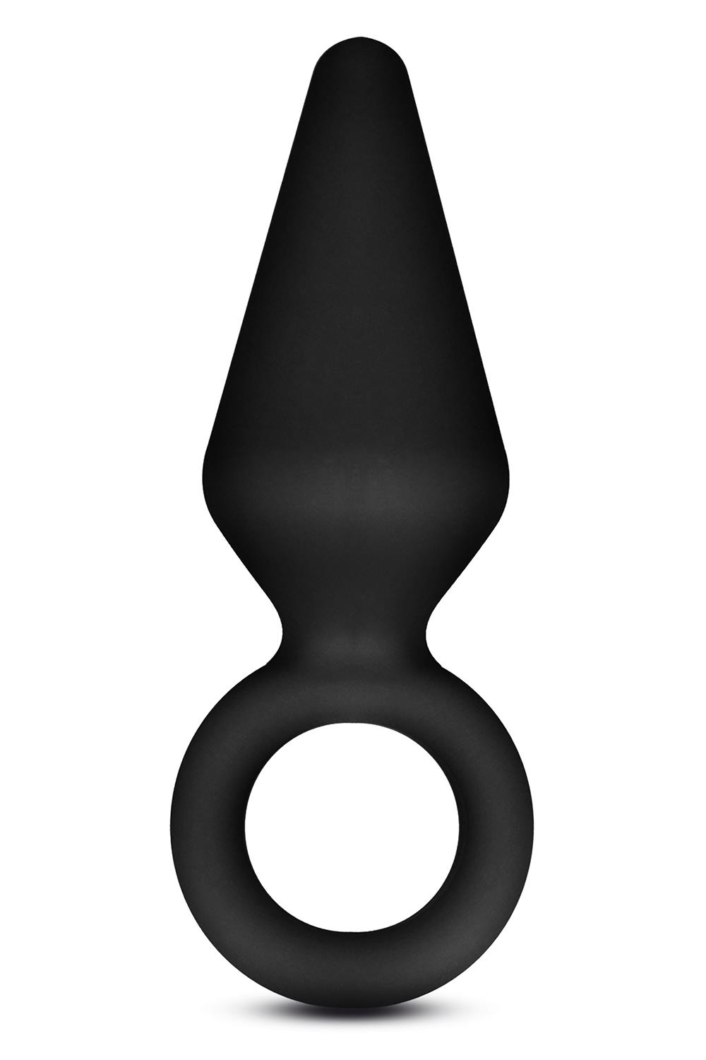 Plug anal Blush Anal Adventure Platinum en silicone, petit, noir