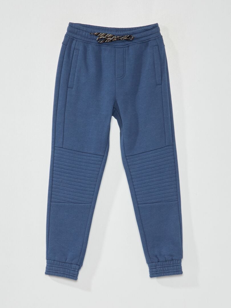 Calça de moletom estilo jogger - Azul escuro