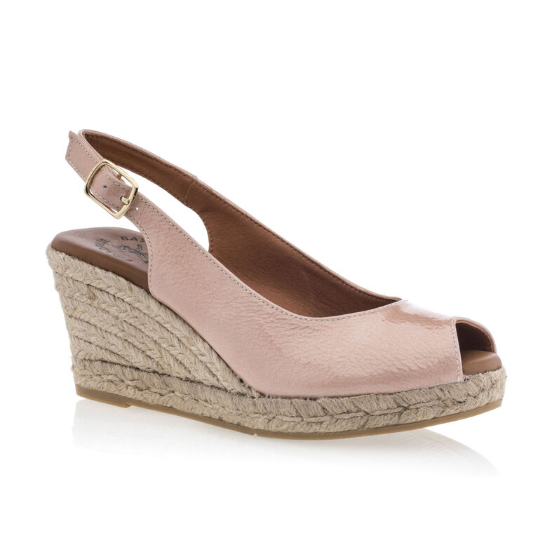 Roze espadrilles voor dames met touwzolen