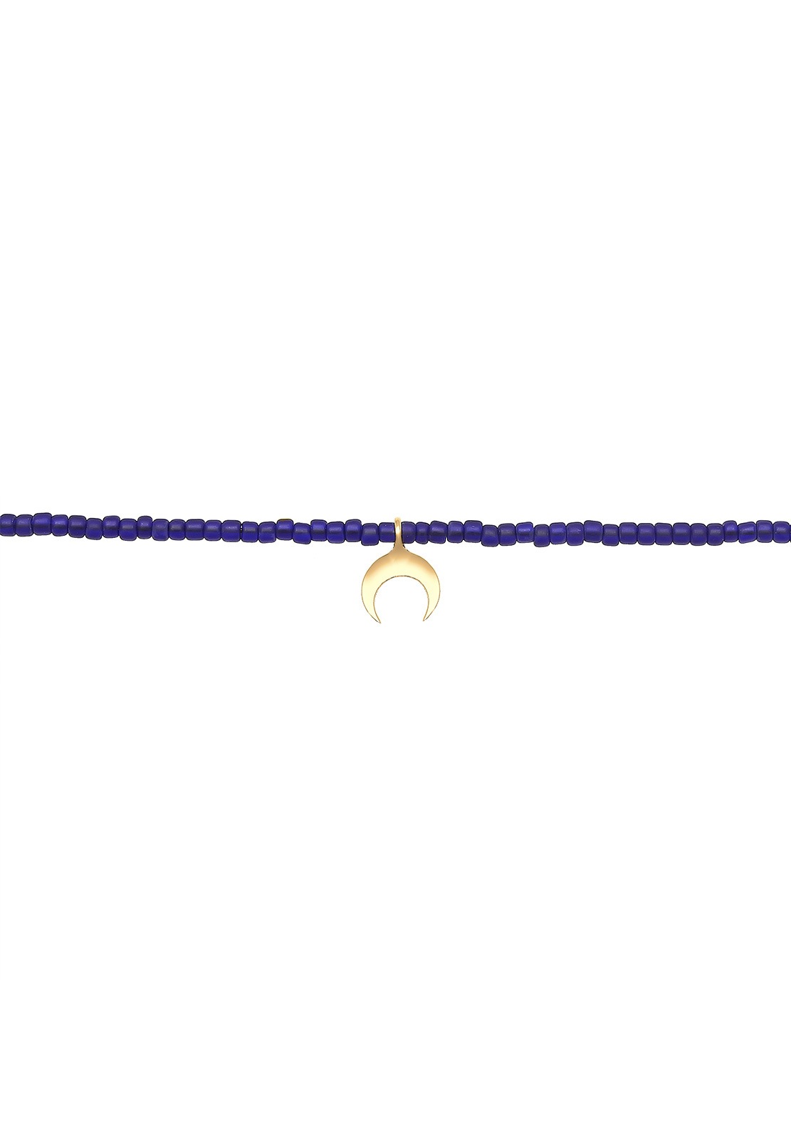 Elli Femme Choker Pendentif Demi-Lune - (925/1000) Argent