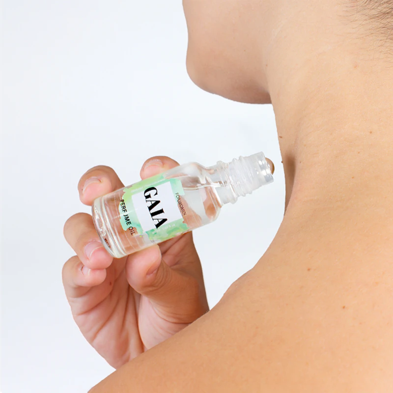 Óleo perfumado com feromônios naturais Gaia Secret Play.