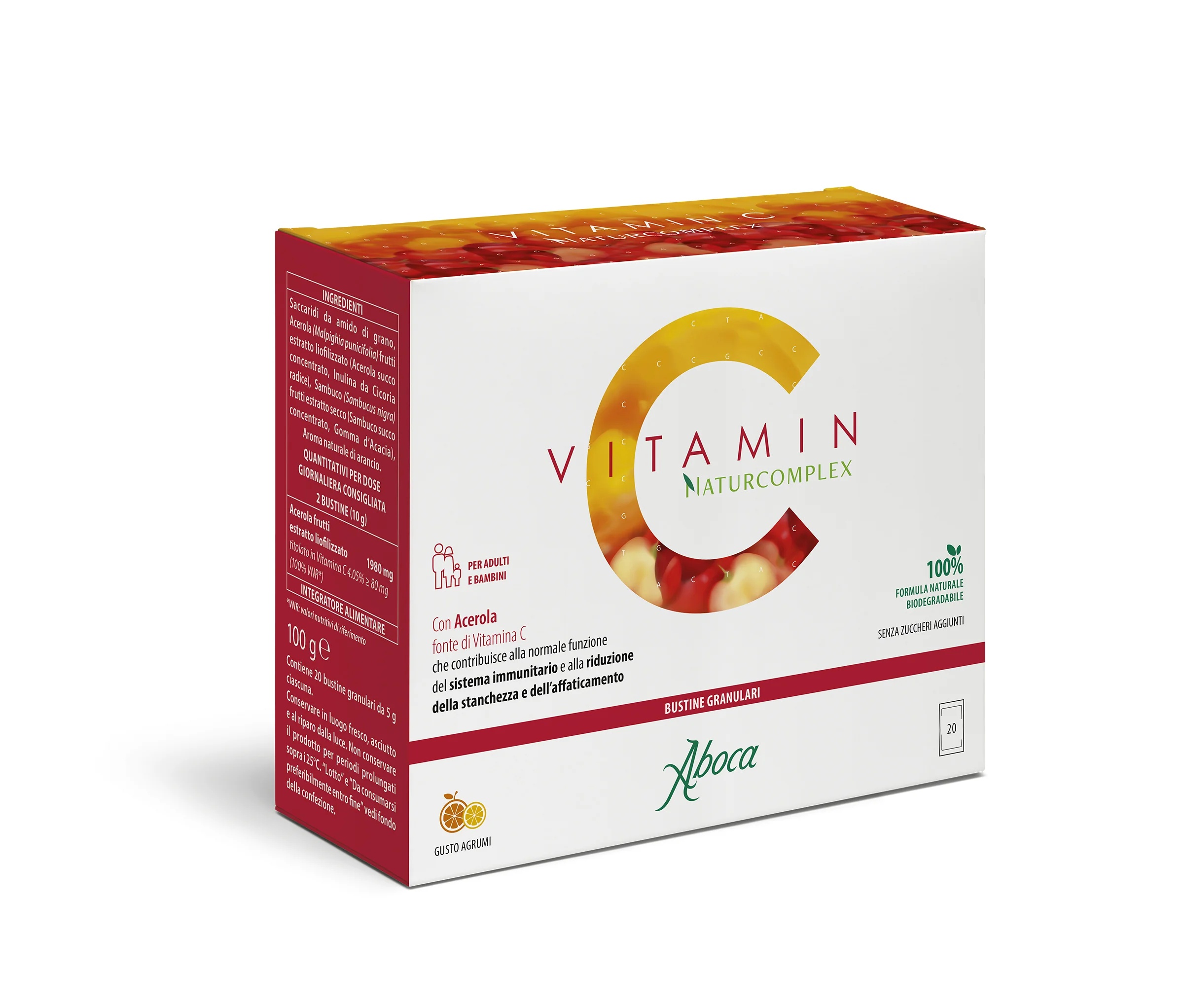 ABOCA Aboca Vitamin C NaturComplex 20 vrećica za oralnu otopinu Dodatak prehrani s vitaminom C