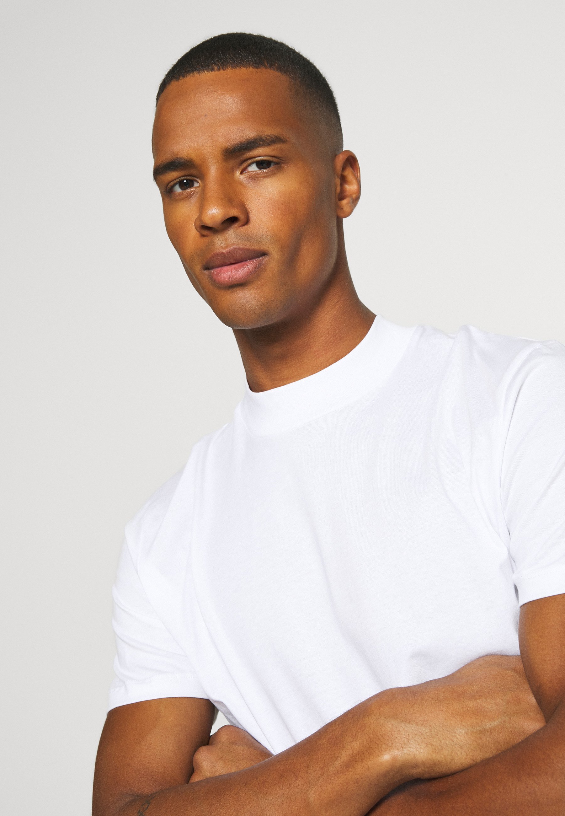 Jack & Jones PREMIUM JPRBLA BASIC TEE TURTLE 2-PACK - Basic T-shirt - wit/zwart