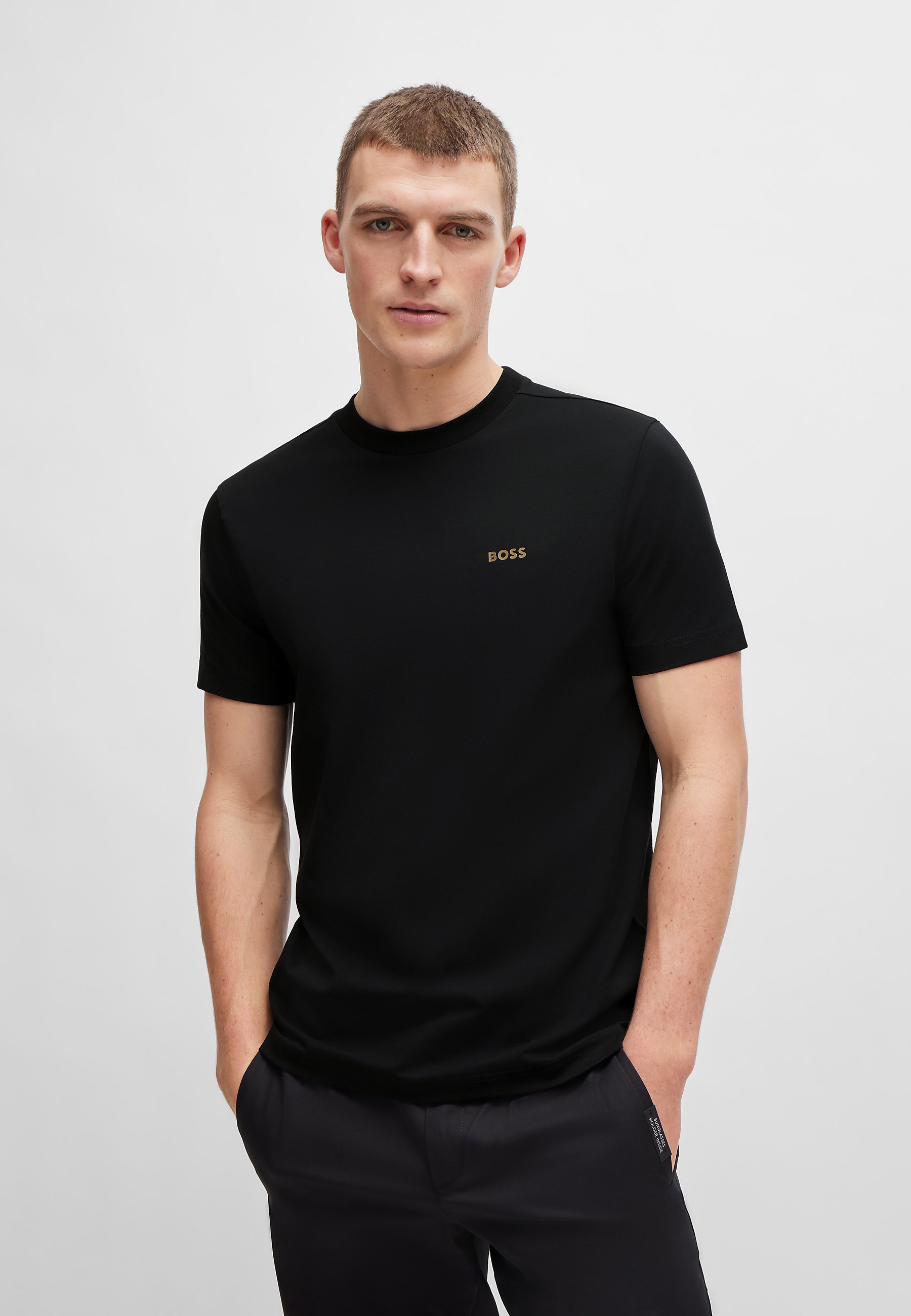BOSS TEE - Basic T-Shirt - schwarz