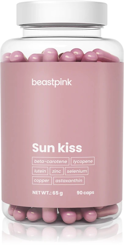 Kapsule prehranskega dopolnila BeastPink Sun Kiss z minerali