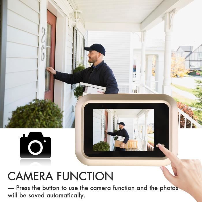 TEMPSA Doorbell - 160-Degree Video Camera - USB Charging Video Doorbell
