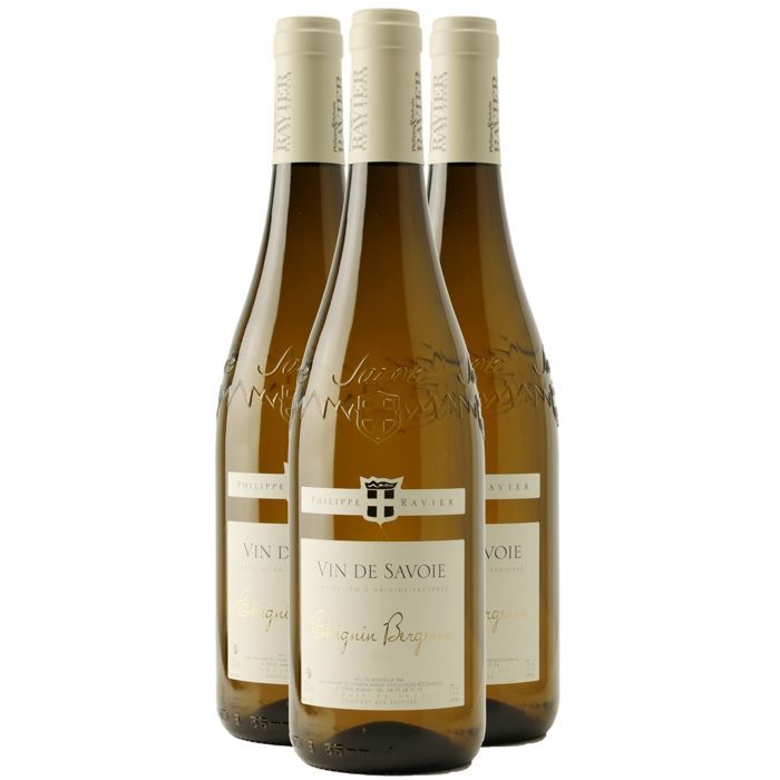 Philippe and Sylvain Ravier Vin de Savoie Chignin Bergeron 2025 - Vino blanco de Saboya - Bugey (3x75cl)