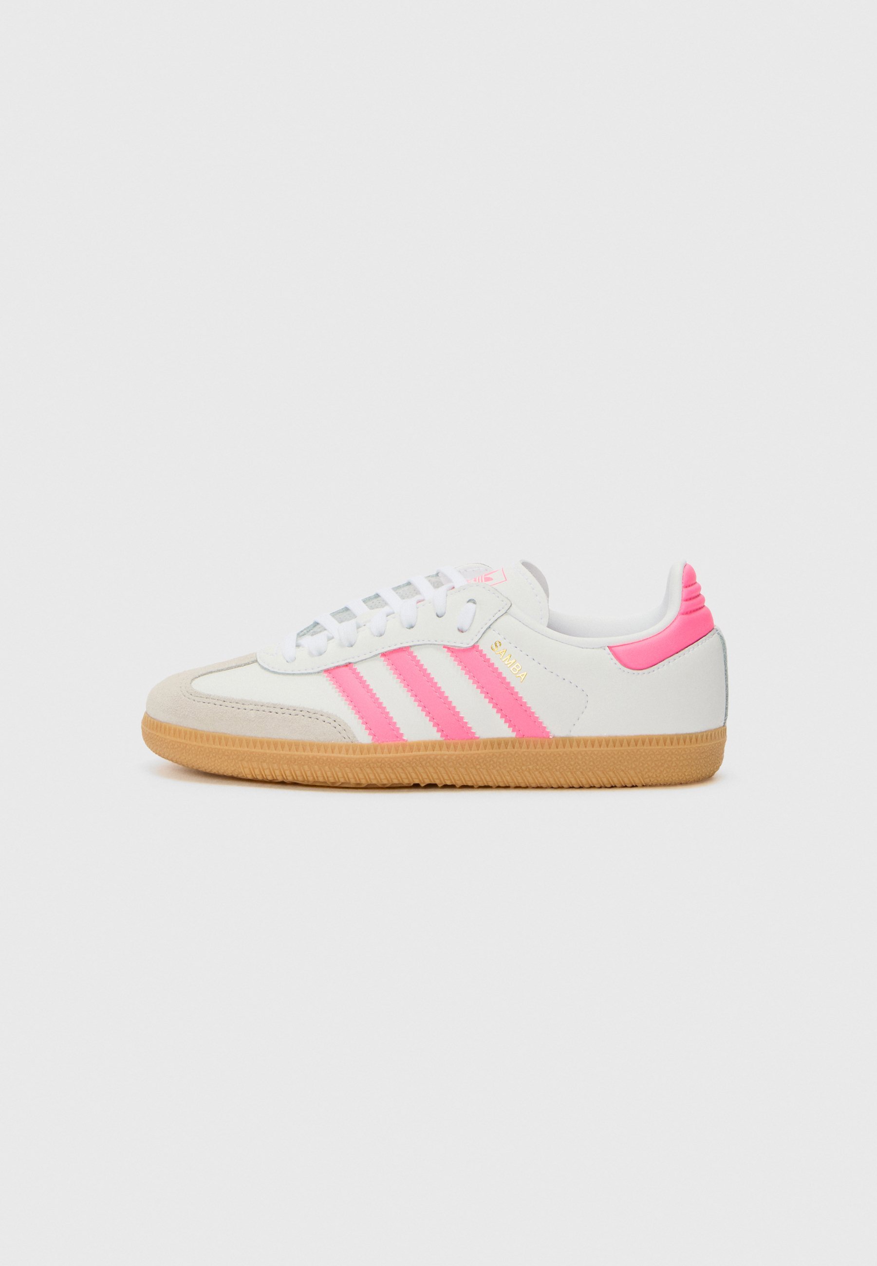 adidas Originals SAMBA OG UNISEX - Scarpe da ginnastica - bianco/rosa acceso/gomma