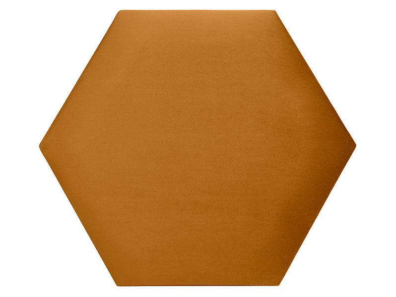 Panel tapicerowany heksagon 40x34,6 cm żółty
