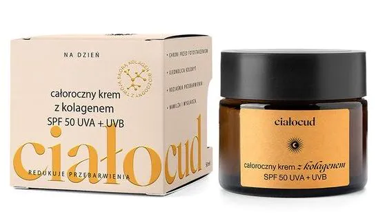 Flagolie Całoroczny krem z kolagenem SPF50 UVA + UVB