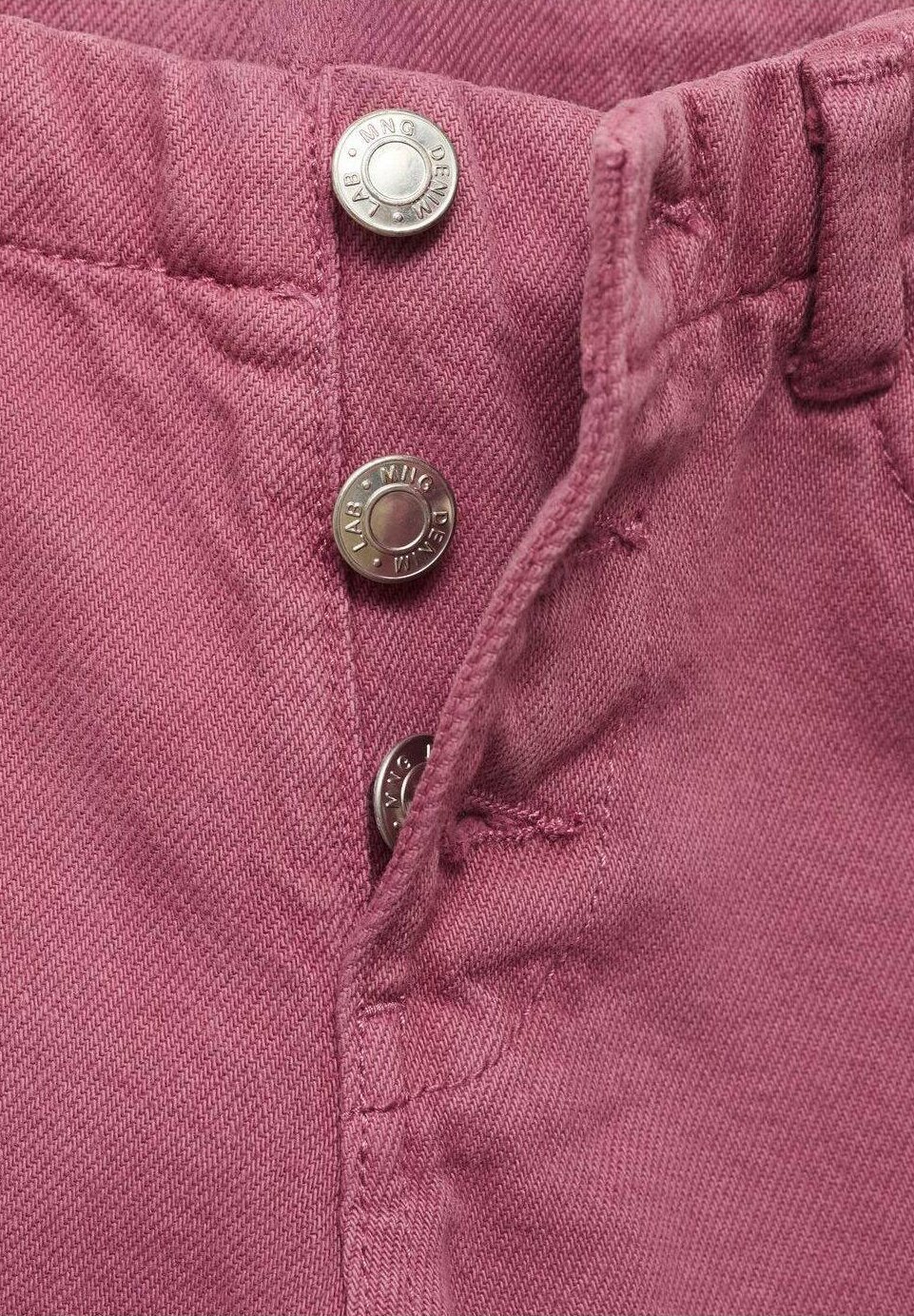 Mango Kids BUTTON DOWN - Rechte jeans - lichtroze